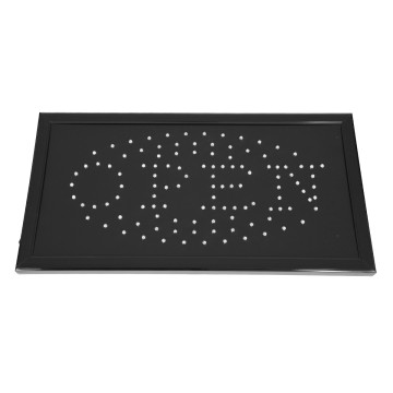 Φωτιστικό Ταμπέλα LED Σήμανσης OPEN με Πρίζα AC 230V Μ48xΠ25xΥ2cm