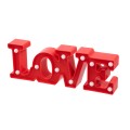 Κόκκινο Μοντέρνο Επιτραπέζιο Διακοσμητικό Φωτιστικό LED Σήμανσης LOVE 2W με Διακόπτη On/Off Μπαταρίας 2xAAA (Δεν Περιλαμβάνονται) Θερμό Λευκό 2700K