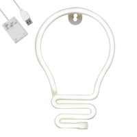 Φωτιστικό Ταμπέλα Φωτεινή Επιγραφή NEON LED Σήμανσης LAMP 5W με Καλώδιο Τροφοδοσίας USB - Μπαταρίας 3xAAA (Δεν Περιλαμβάνονται) - Ψυχρό Λευκό 6000K