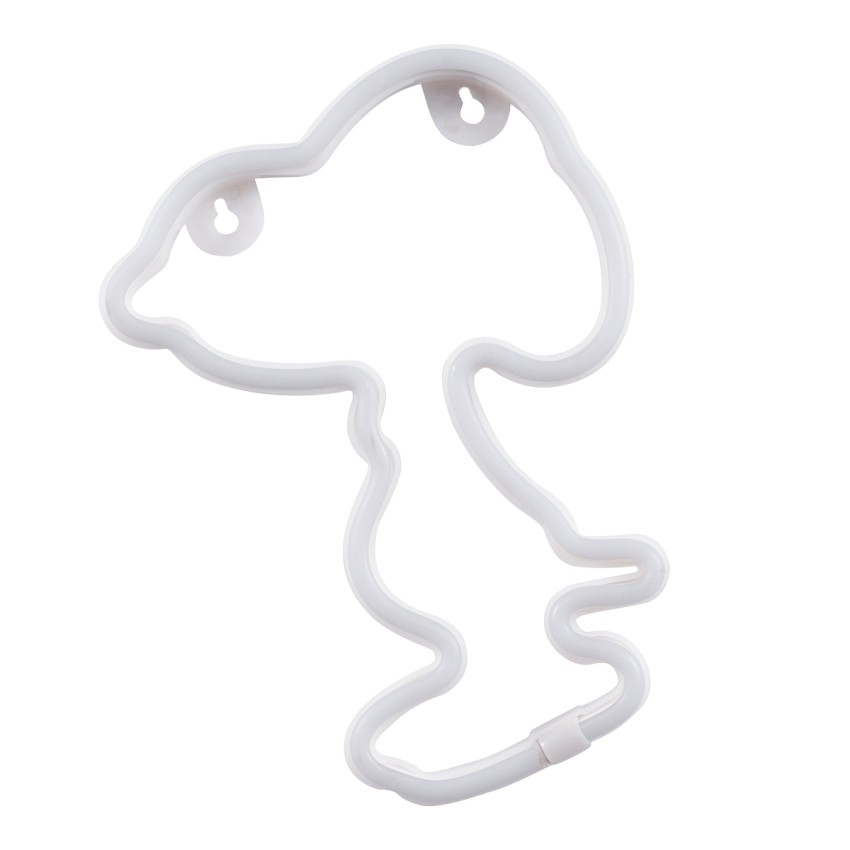 Φωτιστικό Ταμπέλα Φωτεινή Επιγραφή NEON LED Σήμανσης SNOOPY 5W με Καλώδιο Τροφοδοσίας USB - Μπαταρίας 3xAAA (Δεν Περιλαμβάνονται) - Θερμό Λευκό 2700K