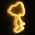 Φωτιστικό Ταμπέλα Φωτεινή Επιγραφή NEON LED Σήμανσης SNOOPY 5W με Καλώδιο Τροφοδοσίας USB - Μπαταρίας 3xAAA (Δεν Περιλαμβάνονται) - Θερμό Λευκό 2700K