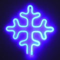 Φωτιστικό Ταμπέλα Φωτεινή Επιγραφή NEON LED Σήμανσης SNOWFLAKE 5W με Καλώδιο Τροφοδοσίας USB - Μπαταρίας 3xAAA (Δεν Περιλαμβάνονται) - Γαλάζιο