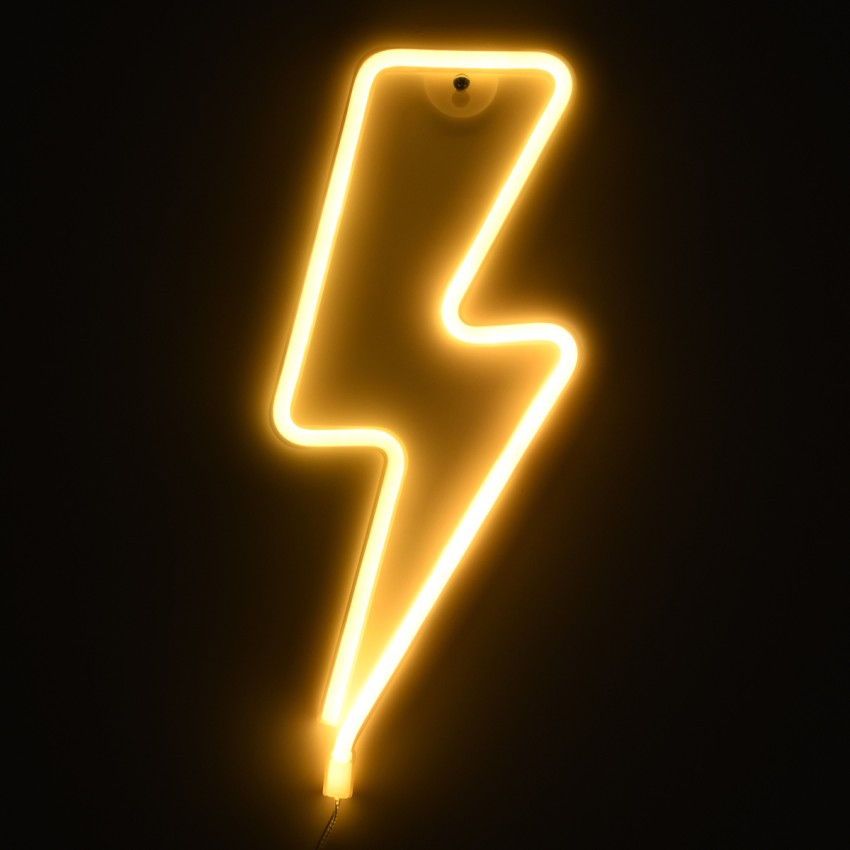 Φωτιστικό Ταμπέλα Φωτεινή Επιγραφή NEON LED Σήμανσης LIGHT STRIKE 5W με Καλώδιο Τροφοδοσίας USB - Μπαταρίας 3xAAA (Δεν Περιλαμβάνονται) - Θερμό Λευκό 2700K