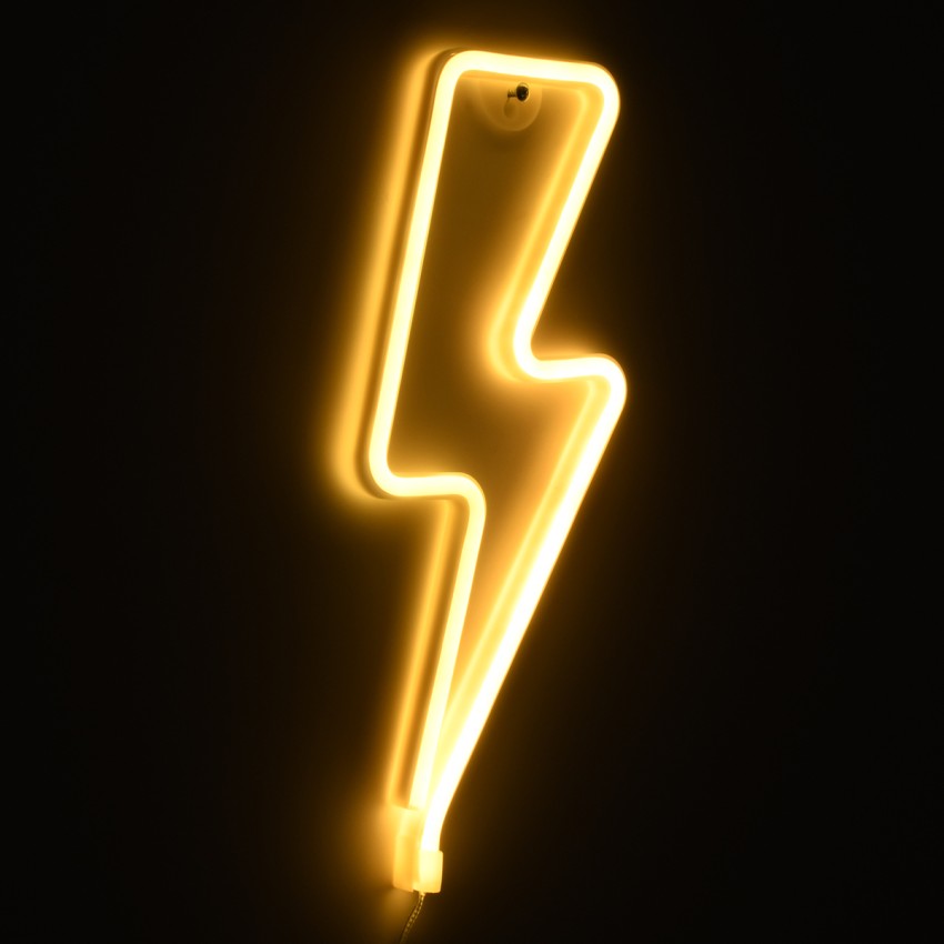 Φωτιστικό Ταμπέλα Φωτεινή Επιγραφή NEON LED Σήμανσης LIGHT STRIKE 5W με Καλώδιο Τροφοδοσίας USB - Μπαταρίας 3xAAA (Δεν Περιλαμβάνονται) - Θερμό Λευκό 2700K