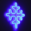 Φωτιστικό Ταμπέλα Φωτεινή Επιγραφή NEON LED Σήμανσης SNOWFLAKE 5W με Καλώδιο Τροφοδοσίας USB - Μπαταρίας 3xAAA (Δεν Περιλαμβάνονται) - Γαλάζιο