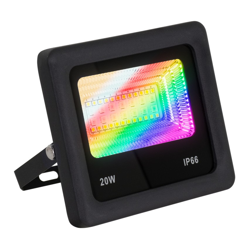 Προβολέας Εξωτερικός LED SMD 5050 & 2835 20W 2000lm 180° AC 230V με Ασύρματο Wireless Bluetooth Αδιάβροχος IP66 Πολύχρωμος RGB+CCT Θερμό Λευκό 3000K - Λευκό Ημέρας 4500K - Ψυχρό Λευκό 6000K