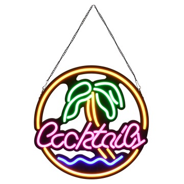 Φωτιστικό Ταμπέλα Φωτεινή Επιγραφή NEON LED Σήμανσης COCKTAILS 30W AC 230V με Διακόπτη On/Off Ροζ - Γαλάζιο - Κίτρινο - Πράσινο Φωτιστικό Ταμπέλα Φωτεινή Επιγραφή NEON LED Σήμανσης COCKTAILS 30W AC 230V με Διακόπτη On/Off Ροζ - Γαλάζιο - Κίτρινο - Πράσινο