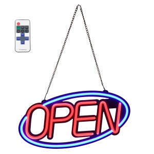 Φωτιστικό Ταμπέλα Φωτεινή Επιγραφή NEON LED Σήμανσης Animated Ovale OPEN 30W AC 230V με Διακόπτη On/Off και Ασύρματο Χειριστήριο IR Μπλε - Κόκκινο Φωτιστικό Ταμπέλα Φωτεινή Επιγραφή NEON LED Σήμανσης Animated Ovale OPEN 30W AC 230V με Διακόπτη On/Off και Ασύρματο Χειριστήριο IR Μπλε - Κόκκινο
