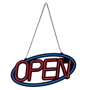 Φωτιστικό Ταμπέλα Φωτεινή Επιγραφή NEON LED Σήμανσης Animated Ovale OPEN 30W AC 230V με Διακόπτη On/Off και Ασύρματο Χειριστήριο IR Μπλε - Κόκκινο Φωτιστικό Ταμπέλα Φωτεινή Επιγραφή NEON LED Σήμανσης Animated Ovale OPEN 30W AC 230V με Διακόπτη On/Off και Ασύρματο Χειριστήριο IR Μπλε - Κόκκινο