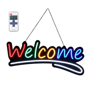 Φωτιστικό Ταμπέλα Φωτεινή Επιγραφή NEON LED Σήμανσης Animated WELCOME 30W AC 230V με Διακόπτη On/Off και Ασύρματο Χειριστήριο IR Κόκκινο - Πράσινο - Κίτρινο - Μπλε - Λευκό Φωτιστικό Ταμπέλα Φωτεινή Επιγραφή NEON LED Σήμανσης Animated WELCOME 30W AC 230V με Διακόπτη On/Off και Ασύρματο Χειριστήριο IR Κόκκινο - Πράσινο - Κίτρινο - Μπλε - Λευκό