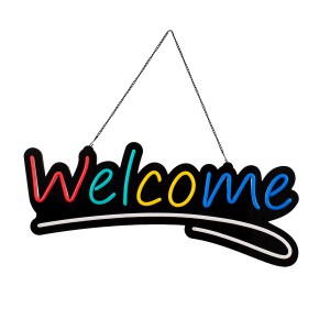 Φωτιστικό Ταμπέλα Φωτεινή Επιγραφή NEON LED Σήμανσης Animated WELCOME 30W AC 230V με Διακόπτη On/Off και Ασύρματο Χειριστήριο IR Κόκκινο - Πράσινο - Κίτρινο - Μπλε - Λευκό Φωτιστικό Ταμπέλα Φωτεινή Επιγραφή NEON LED Σήμανσης Animated WELCOME 30W AC 230V με Διακόπτη On/Off και Ασύρματο Χειριστήριο IR Κόκκινο - Πράσινο - Κίτρινο - Μπλε - Λευκό