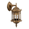 GLOBOSTAR® DARCY  Vintage Φωτιστικό Τοίχου - Απλίκα με Ντουί 1 x E27 AC 220-240V IP20 - Μπρούτζινο Εφέ Σκουριάς - Μ15.5 x Π15.5 x Υ34.5cm