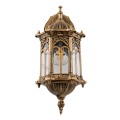 GLOBOSTAR® DARCY  Vintage Φωτιστικό Τοίχου - Απλίκα με Ντουί 1 x E27 AC 220-240V IP20 - Μπρούτζινο Εφέ Σκουριάς - Μ15.5 x Π15.5 x Υ34.5cm