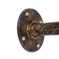 GLOBOSTAR® SWIFTWALKER  Vintage Φωτιστικό Τοίχου - Απλίκα με Ντουί 3 x E27 AC 220-240V IP20 - Χάλκινο - Μ85 x Π29.5 x Υ55cm