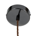 GLOBOSTAR® AXTON  Μοντέρνο Κρεμαστό Φωτιστικό Οροφής LED 5W 500lm 180° AC 220-240V IP20 Θερμό Λευκό 2700K - Sanan SMD Chip - Μαύρο Φιμέ - Μ30 x Π30 x Υ15cm