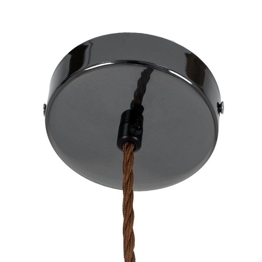 GLOBOSTAR® AXTON  Μοντέρνο Κρεμαστό Φωτιστικό Οροφής LED 5W 500lm 180° AC 220-240V IP20 Θερμό Λευκό 2700K - Sanan SMD Chip - Μαύρο Φιμέ - Μ30 x Π30 x Υ15cm