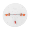GLOBOSTAR® PANELEON  Χωνευτό Panel Οροφής με Σύστημα Ρυθμιζόμενης Τρύπας Κοπής LED 33W 3492lm 180° AC 220-240V IP20 Φυσικό Λευκό 4500K - Lumileds SMD Chip & TÜV SÜD Driver - Λευκό Γαλακτερό - Μ22.2 x Π22.2 x Υ2cm / Q3.5cm έως Q20.5cm