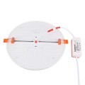 GLOBOSTAR® PANELEON  Χωνευτό Panel Οροφής με Σύστημα Ρυθμιζόμενης Τρύπας Κοπής LED 33W 3492lm 180° AC 220-240V IP20 Φυσικό Λευκό 4500K - Lumileds SMD Chip & TÜV SÜD Driver - Λευκό Γαλακτερό - Μ22.2 x Π22.2 x Υ2cm / Q3.5cm έως Q20.5cm
