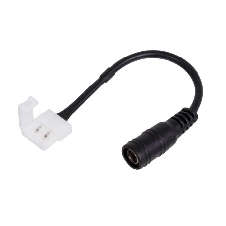 Ταχυσύνδεσμος Τροφοδοσίας IP20 - Strip To Power Connector 5.5*2.1 για Ένωση 1 x Μονόχρωμη Ταινία LED Πλάτους 10mm