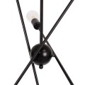GLOBOSTAR® ZANE  Μοντέρνο Φωτιστικό Οροφής με Ντουί 6 x E27 AC 220-240V IP20 - Μαύρο - Μ70 x Π70 x Υ100cm