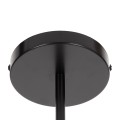 GLOBOSTAR® ZANE  Μοντέρνο Φωτιστικό Οροφής με Ντουί 6 x E27 AC 220-240V IP20 - Μαύρο - Μ70 x Π70 x Υ100cm