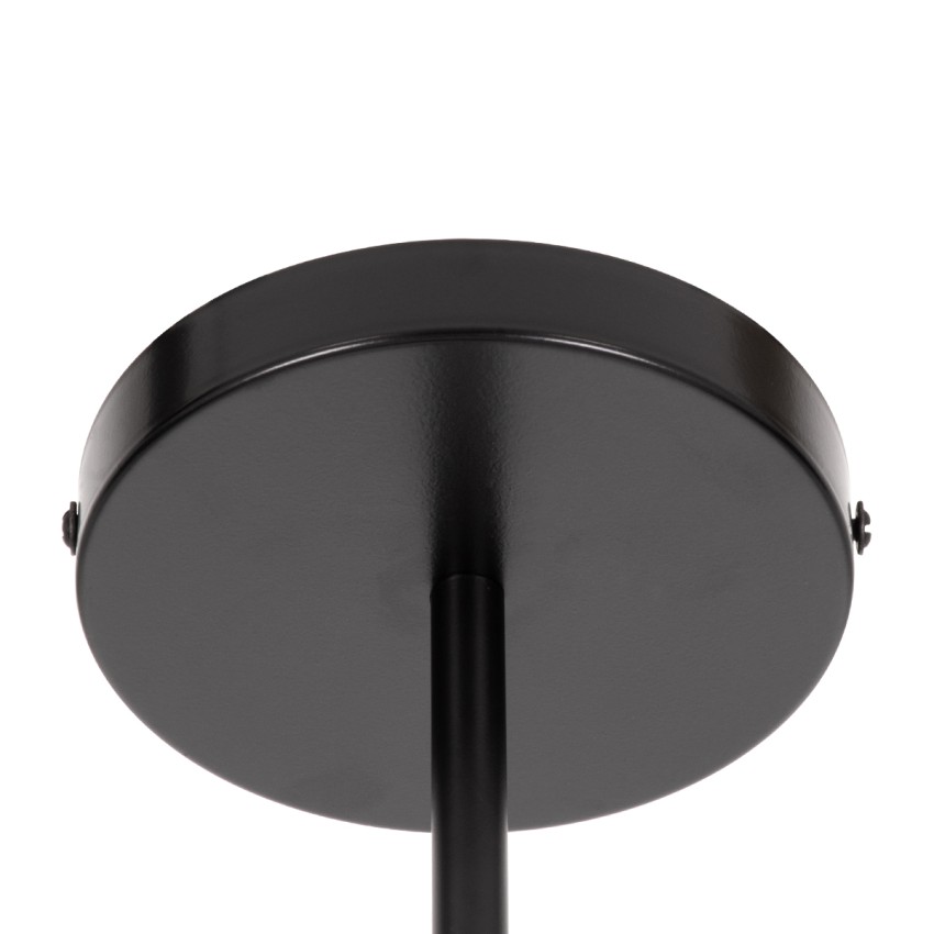 GLOBOSTAR® ZANE  Μοντέρνο Φωτιστικό Οροφής με Ντουί 6 x E27 AC 220-240V IP20 - Μαύρο - Μ70 x Π70 x Υ100cm