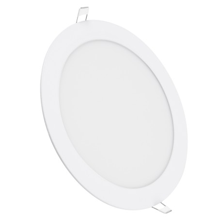 Χωνευτό LED Panel Φ22cm 20W 2060lm 120° AC 220-240V IP20 Φ22.2 x Υ1.9cm Θερμό Λευκό 2700K