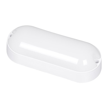 GLOBOSTAR® HOMIE  Φωτιστικό Καραβοχελώνα Τοίχου - Απλίκα LED 11W 960lm 180° AC 220-240V Αδιάβροχο IP65 Ψυχρό Λευκό 6000K - Lumileds SMD Chip - Λευκό Γαλακτερό - Μ17 x Π7 x Υ4.5cm