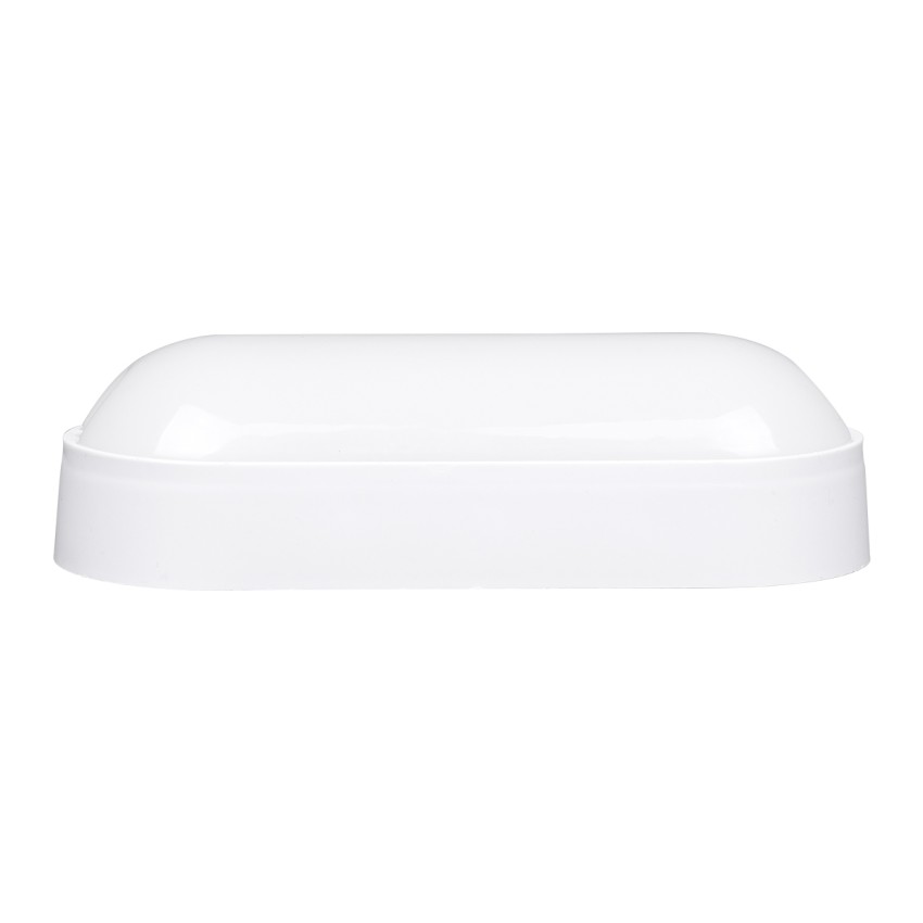 GLOBOSTAR® HOMIE  Φωτιστικό Καραβοχελώνα Τοίχου - Απλίκα LED 11W 960lm 180° AC 220-240V Αδιάβροχο IP65 Ψυχρό Λευκό 6000K - Lumileds SMD Chip - Λευκό Γαλακτερό - Μ17 x Π7 x Υ4.5cm