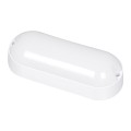 GLOBOSTAR® HOMIE  Φωτιστικό Καραβοχελώνα Τοίχου - Απλίκα LED 11W 918lm 180° AC 220-240V Αδιάβροχο IP65 Θερμό Λευκό 2700K - Lumileds SMD Chip - Λευκό Γαλακτερό - Μ17 x Π7 x Υ4.5cm