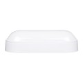 GLOBOSTAR® HOMIE  Φωτιστικό Καραβοχελώνα Τοίχου - Απλίκα LED 11W 918lm 180° AC 220-240V Αδιάβροχο IP65 Θερμό Λευκό 2700K - Lumileds SMD Chip - Λευκό Γαλακτερό - Μ17 x Π7 x Υ4.5cm