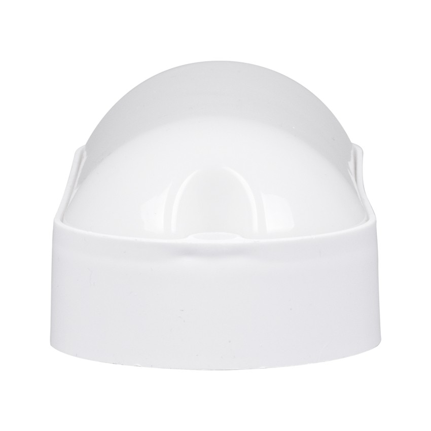GLOBOSTAR® HOMIE  Φωτιστικό Καραβοχελώνα Τοίχου - Απλίκα LED 11W 918lm 180° AC 220-240V Αδιάβροχο IP65 Θερμό Λευκό 2700K - Lumileds SMD Chip - Λευκό Γαλακτερό - Μ17 x Π7 x Υ4.5cm