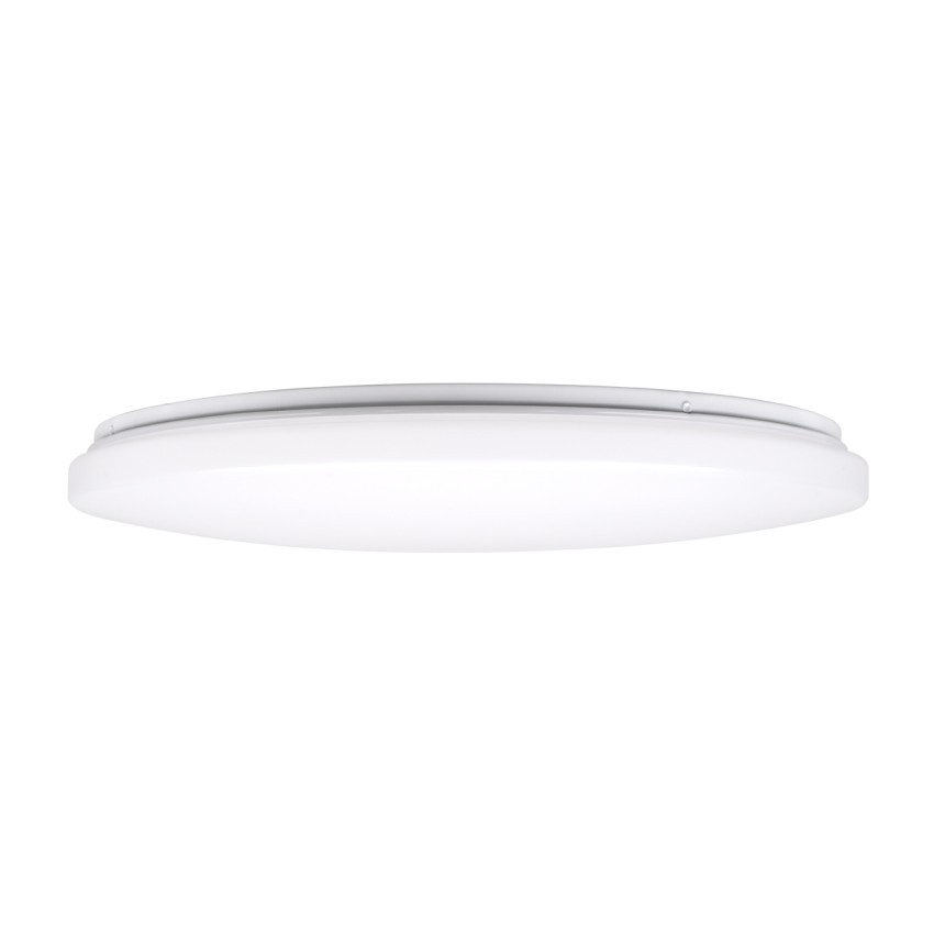 GLOBOSTAR® AVA  Μοντέρνο Φωτιστικό Οροφής LED 76W 7600lm 120° AC 220-240V IP20 Ρυθμιζόμενο Λευκό CCT με Χειριστήριο από 2700K έως 6000K Dimmable - Lumileds SMD Chip - Λευκό Ματ - Μ48 x Π48 x Υ6.5cm
