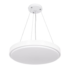 CASPER  Κρεμαστή Πλαφονιέρα Οροφής LED CCT 76W 8372lm 120° AC 220-240V - Εναλλαγή Φωτισμού μέσω Τηλεχειριστηρίου All In One Ψυχρό Λευκό 6000k+Φυσικό Λευκό 4500k+Θερμό Λευκό 2700k Dimmable Φ45cm - Λευκό