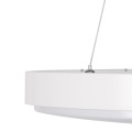 CASPER  Κρεμαστή Πλαφονιέρα Οροφής LED CCT 76W 8372lm 120° AC 220-240V - Εναλλαγή Φωτισμού μέσω Τηλεχειριστηρίου All In One Ψυχρό Λευκό 6000k+Φυσικό Λευκό 4500k+Θερμό Λευκό 2700k Dimmable Φ45cm - Λευκό