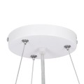 CASPER  Κρεμαστή Πλαφονιέρα Οροφής LED CCT 76W 8372lm 120° AC 220-240V - Εναλλαγή Φωτισμού μέσω Τηλεχειριστηρίου All In One Ψυχρό Λευκό 6000k+Φυσικό Λευκό 4500k+Θερμό Λευκό 2700k Dimmable Φ45cm - Λευκό