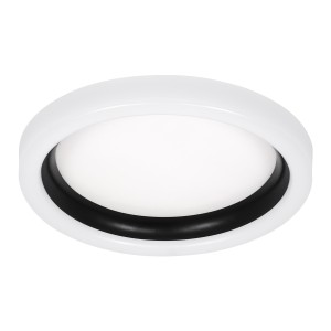 ARIANA  Πλαφονιέρα Οροφής Κύκλος LED CCT 55W 6376lm 120° AC 220-240V - Εναλλαγή Φωτισμού μέσω Τηλεχειριστηρίου All In One Ψυχρό Λευκό 6000k+Φυσικό Λευκό 4500k+Θερμό Λευκό 2700k Dimmable Φ48cm - Μαύρο