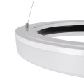 ARIANA  Κρεμαστή Πλαφονιέρα Οροφής Κύκλος LED CCT 55W 6376lm 120° AC 220-240V - Εναλλαγή Φωτισμού μέσω Τηλεχειριστηρίου All In One Ψυχρό Λευκό 6000k+Φυσικό Λευκό 4500k+Θερμό Λευκό 2700k Dimmable Φ48cm - Μαύρο