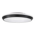 MELINA  Πλαφονιέρα Οροφής Κύκλος LED CCT 55W 6376lm 120° AC 220-240V - Εναλλαγή Φωτισμού μέσω Τηλεχειριστηρίου All In One Ψυχρό Λευκό 6000k+Φυσικό Λευκό 4500k+Θερμό Λευκό 2700k Dimmable Φ48cm - Μαύρο