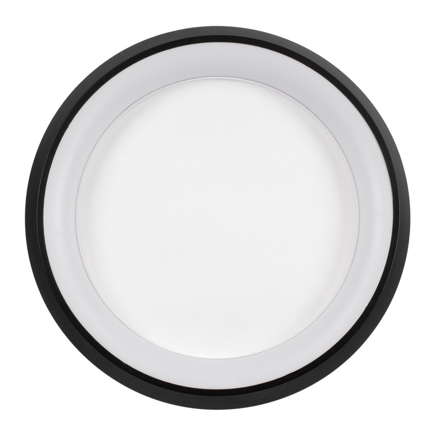MELINA  Πλαφονιέρα Οροφής Κύκλος LED CCT 55W 6376lm 120° AC 220-240V - Εναλλαγή Φωτισμού μέσω Τηλεχειριστηρίου All In One Ψυχρό Λευκό 6000k+Φυσικό Λευκό 4500k+Θερμό Λευκό 2700k Dimmable Φ48cm - Μαύρο