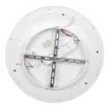 MELINA  Πλαφονιέρα Οροφής Κύκλος LED CCT 55W 6376lm 120° AC 220-240V - Εναλλαγή Φωτισμού μέσω Τηλεχειριστηρίου All In One Ψυχρό Λευκό 6000k+Φυσικό Λευκό 4500k+Θερμό Λευκό 2700k Dimmable Φ48cm - Λευκό