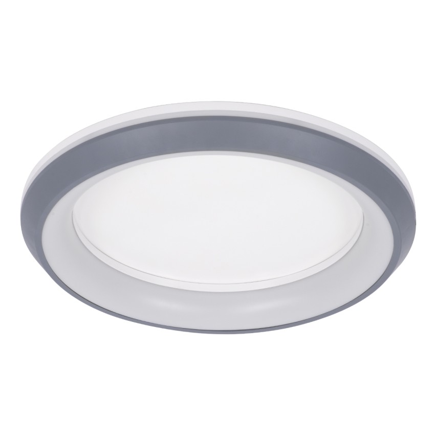 MELINA  Πλαφονιέρα Οροφής Κύκλος LED CCT 55W 6376lm 120° AC 220-240V - Εναλλαγή Φωτισμού μέσω Τηλεχειριστηρίου All In One Ψυχρό Λευκό 6000k+Φυσικό Λευκό 4500k+Θερμό Λευκό 2700k Dimmable Φ48cm - Ανθρακί