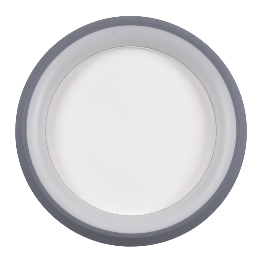 MELINA  Πλαφονιέρα Οροφής Κύκλος LED CCT 55W 6376lm 120° AC 220-240V - Εναλλαγή Φωτισμού μέσω Τηλεχειριστηρίου All In One Ψυχρό Λευκό 6000k+Φυσικό Λευκό 4500k+Θερμό Λευκό 2700k Dimmable Φ48cm - Ανθρακί