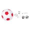 GLOBOSTAR® FOOTBALL  Παιδικό Κρεμαστό Φωτιστικό Οροφής με Ντουί 1 x E27 AC 220-240V IP20 - Λευκό & Κόκκινο - Μ25 x Π25 x Υ25cm