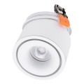 OMEGA-R  Χωνευτό LED Spot Downlight TrimLess Φ10cm 12W 1560lm 36° AC 220-240V IP20 Φ10 x Υ8.2cm - Στρόγγυλο - Λευκό - Φυσικό Λευκό 4500K - Bridgelux COB