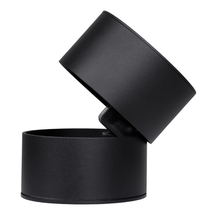 OMEGA-S  Επιφανειακό LED Spot Downlight Φ10cm 12W 1560lm 36° AC 220-240V IP20 Φ10 x Υ10.5cm - Στρόγγυλο - Μαύρο - Φυσικό Λευκό 4500K - Bridgelux COB