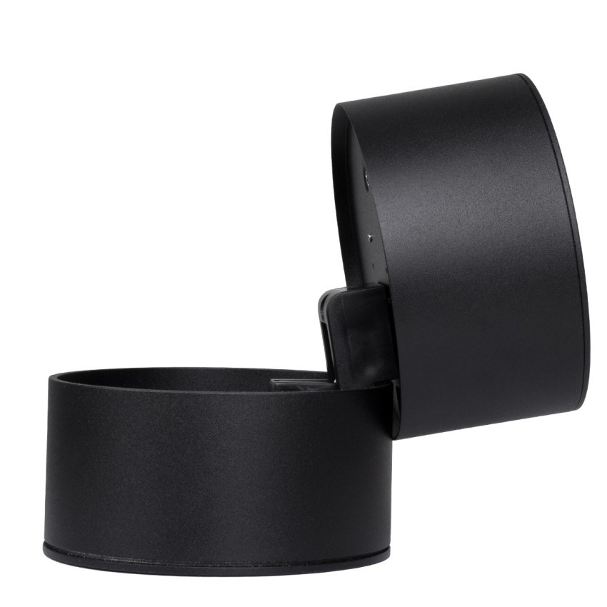 OMEGA-S  Επιφανειακό LED Spot Downlight Φ10cm 12W 1560lm 36° AC 220-240V IP20 Φ10 x Υ10.5cm - Στρόγγυλο - Μαύρο - Φυσικό Λευκό 4500K - Bridgelux COB