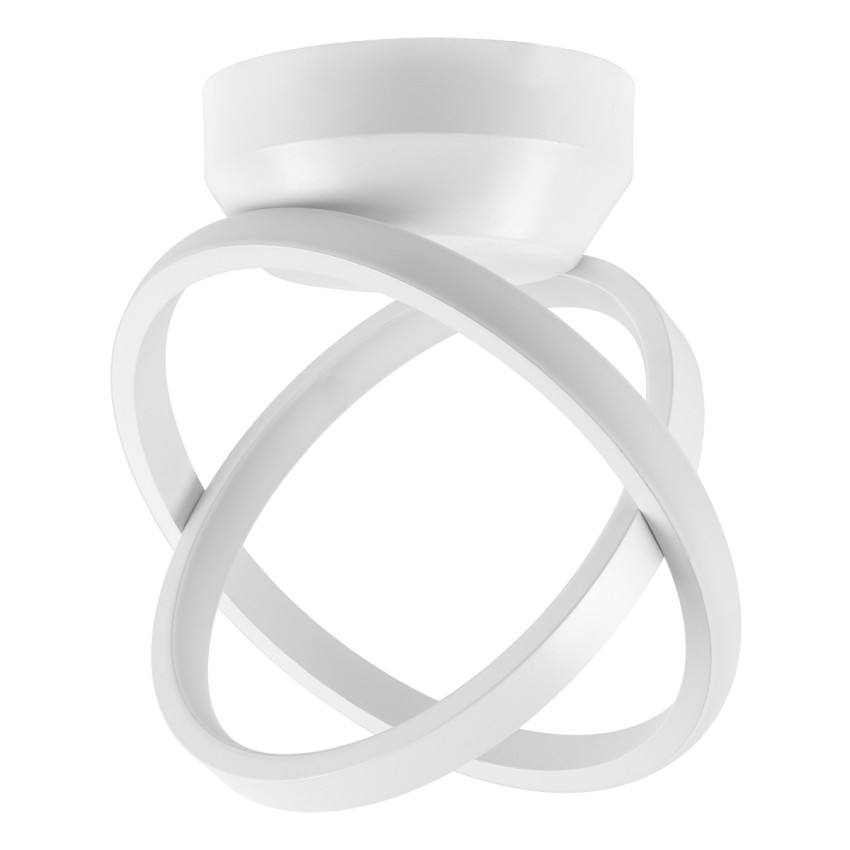 AMELIA  Φωτιστικό Οροφής Design LED CCT 20W 2400lm 300° AC 220-240V - Εναλλαγή Φωτισμού μέσω Διακόπτη On/Off All In One Ψυχρό 6000k+Φυσικό 4500k+Θερμό 2700k Μ24.5 x Π16 x Υ25cm - Λευκό