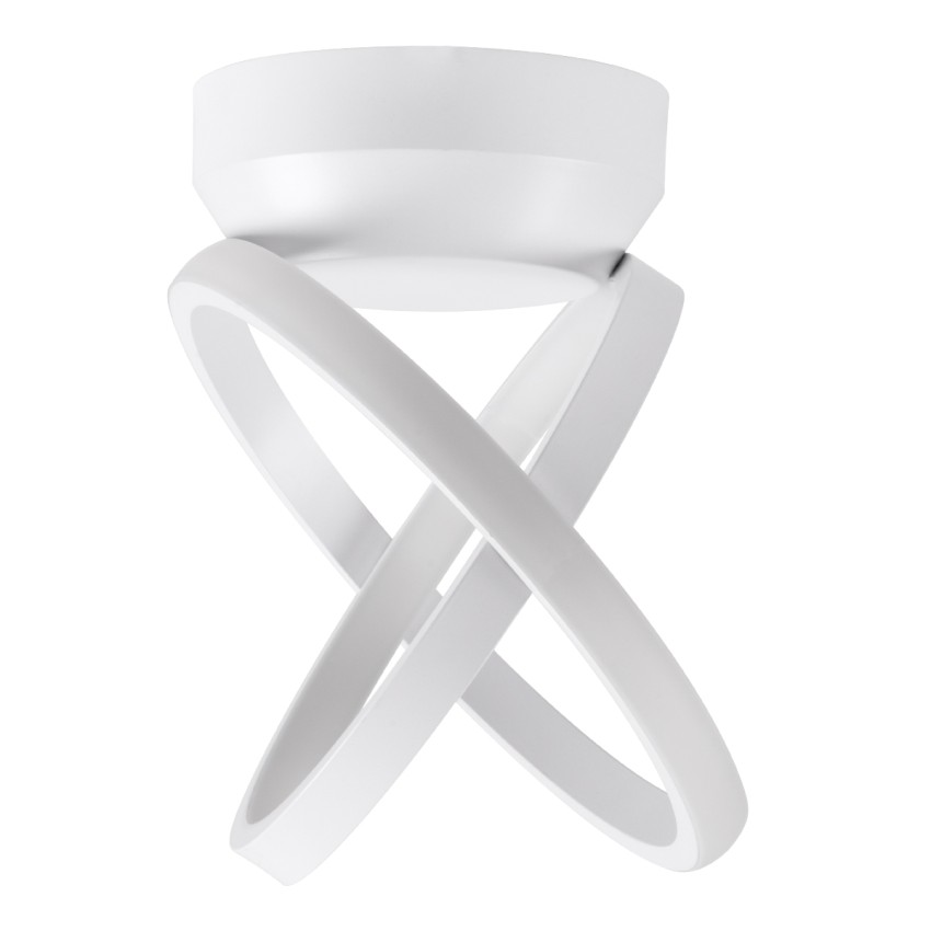 AMELIA  Φωτιστικό Οροφής Design LED CCT 20W 2400lm 300° AC 220-240V - Εναλλαγή Φωτισμού μέσω Διακόπτη On/Off All In One Ψυχρό 6000k+Φυσικό 4500k+Θερμό 2700k Μ24.5 x Π16 x Υ25cm - Λευκό