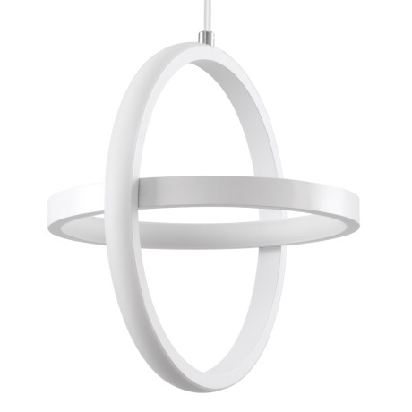 ALICE  Κρεμαστό Φωτιστικό Οροφής Design LED CCT 20W 2400lm 300° AC 220-240V - Εναλλαγή Φωτισμού μέσω Διακόπτη On/Off All In One Ψυχρό 6000k+Φυσικό 4500k+Θερμό 2700k Μ25 x Π22 x Υ25cm - Λευκό